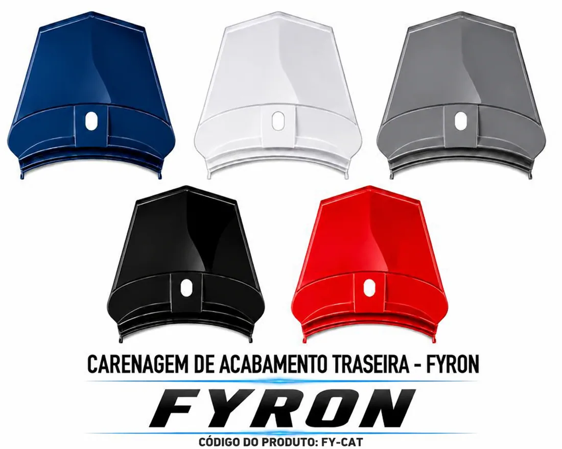 CARENAGEM DE ACABAMENTO TRASEIRA FYRON — consulte compatibilidade