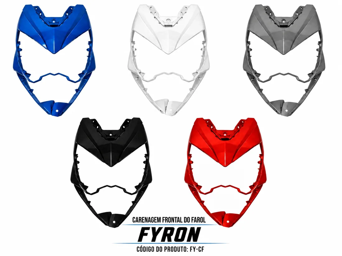 CARENAGEM FRONTAL DO FAROL FYRON — consulte compatibilidade