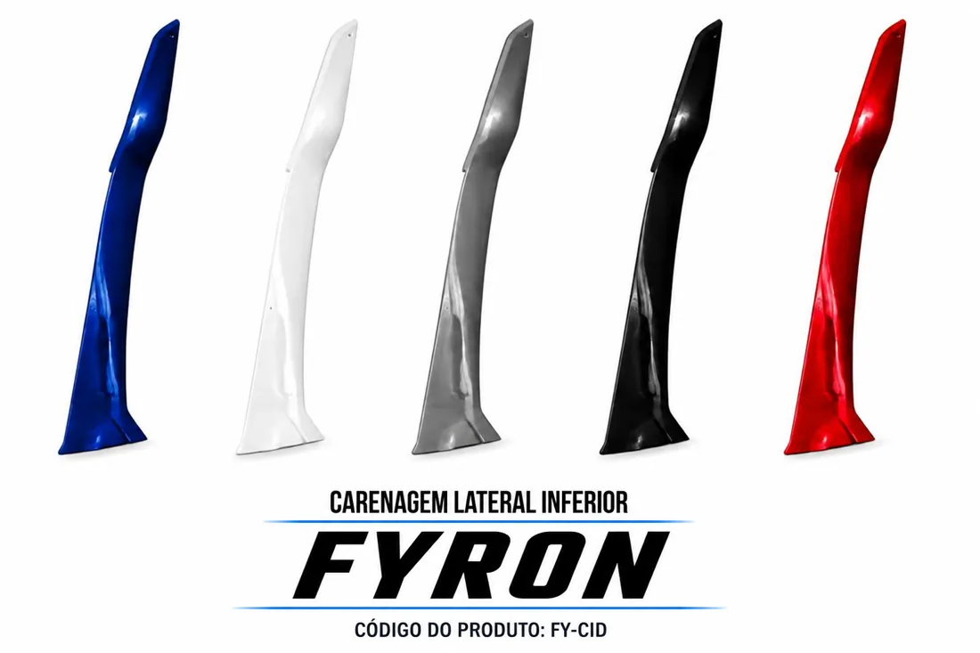 CARENAGEM LATERAL INFERIOR DIREITO FYRON — consulte compatibilidade
