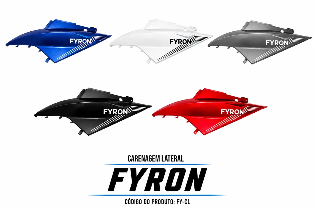 CARENAGEM LATERAL FYRON — consulte compatibilidade