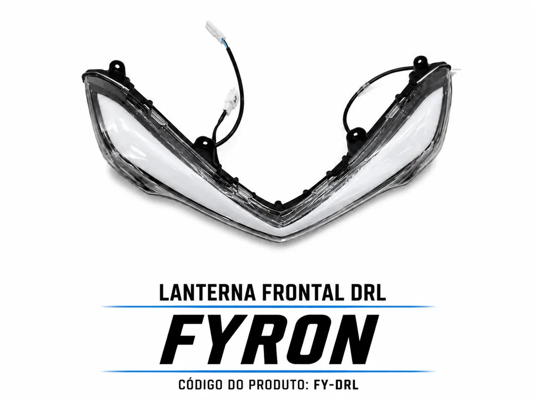 LANTERNA FRONTAL DRL FYRON — consulte compatibilidade